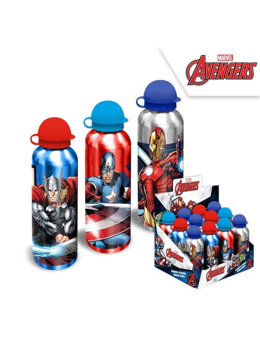 Avengers - Garrafa De Alumínio Avengers 500Ml - Sortido