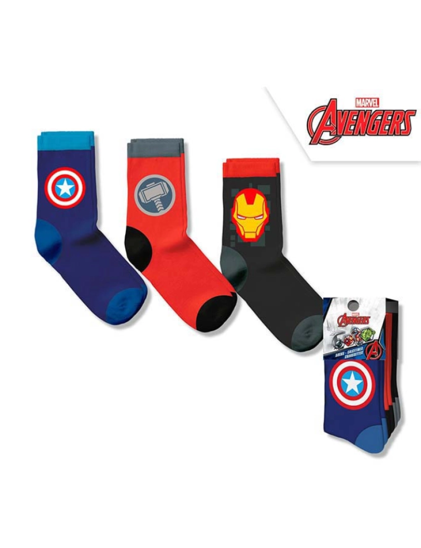 Avengers - Meias Pack De 3 Unidades Header Avengers