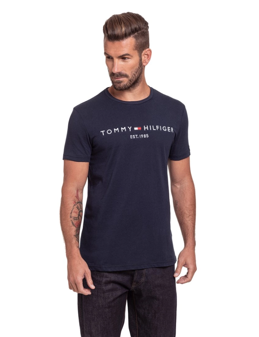 Tommy Hilfiger - T-Shirt Homem Azul Marinho 
