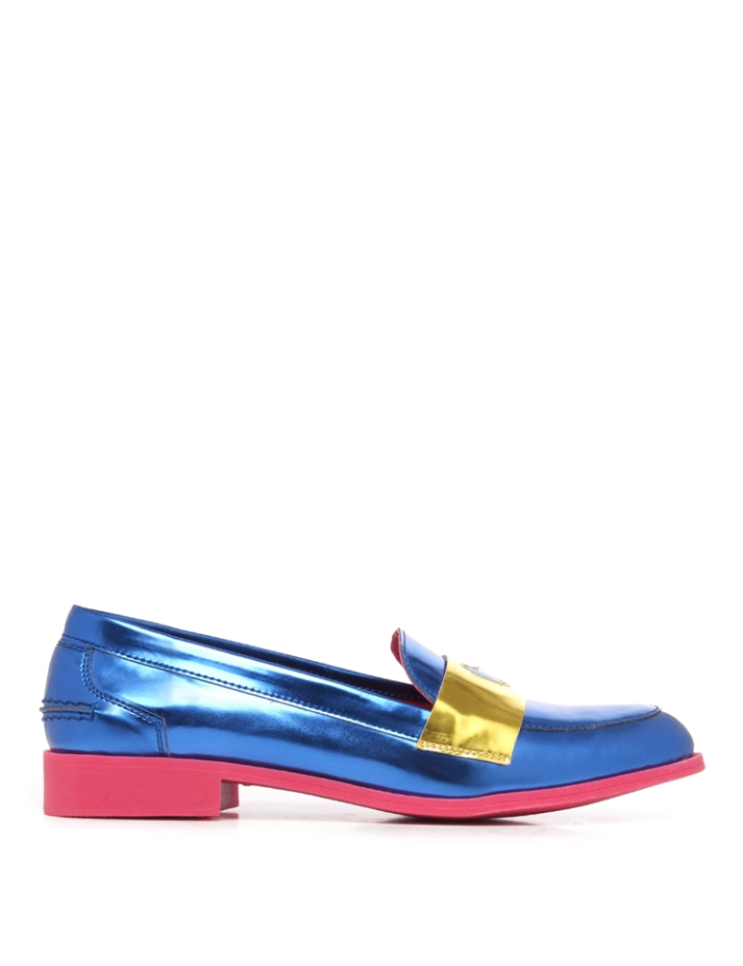 Agatha Ruiz De La Prada - Sapatos Azul Navy e Dourado Metálico