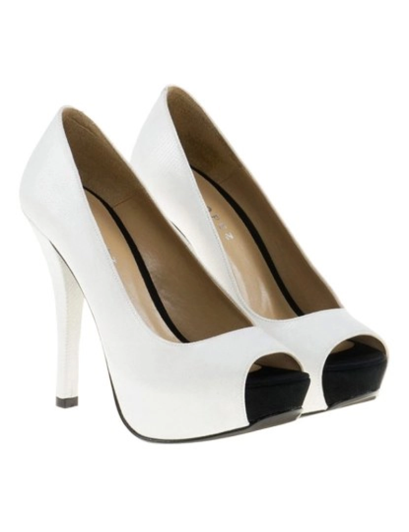 Eva Lopez - Sapatos Peep-Toe Branco Senhora