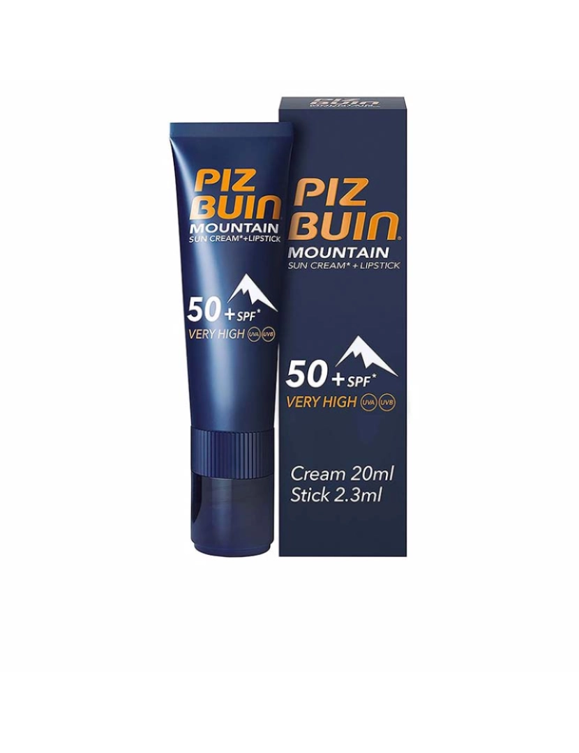 Piz Buin - Mountain Spf50+ Suncream + Lipstick 20 + 2.3 Ml