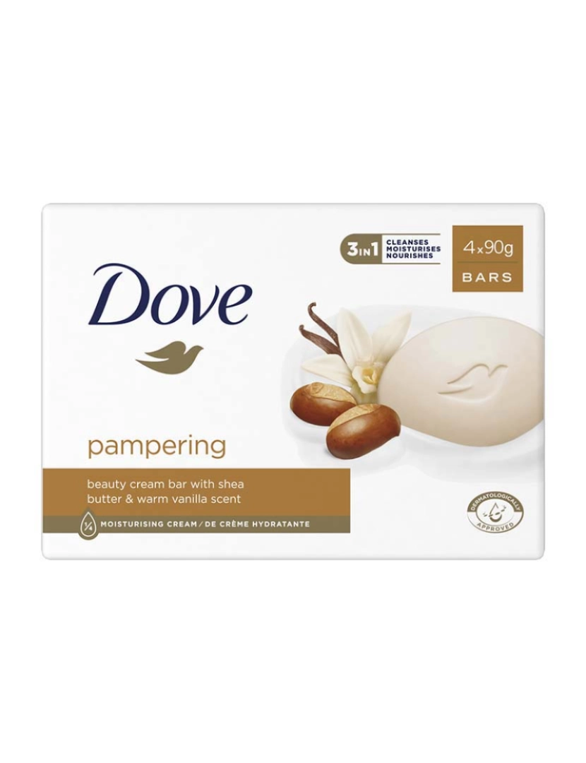 Dove - Sabonete Sólido Shea Butter 4x90 g
