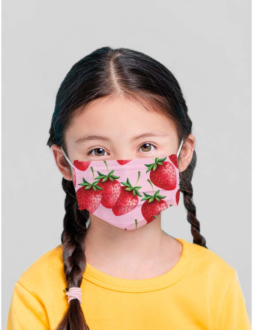 CFWelness - Máscara Lavável Strawberry Kids