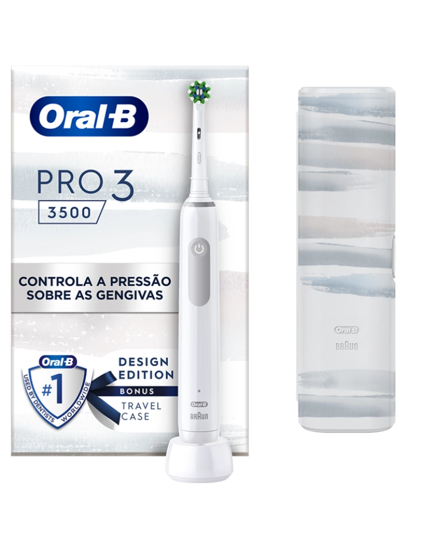 Oral-B - Escova Dentes Elétrica Oral-B Pro 3 3500 Branca