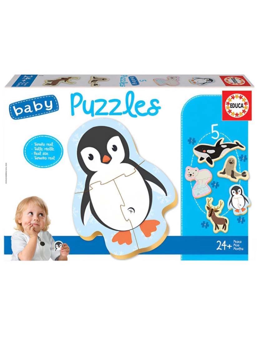 Educa - BABY PUZZLES ANIMAIS POLARES 18588