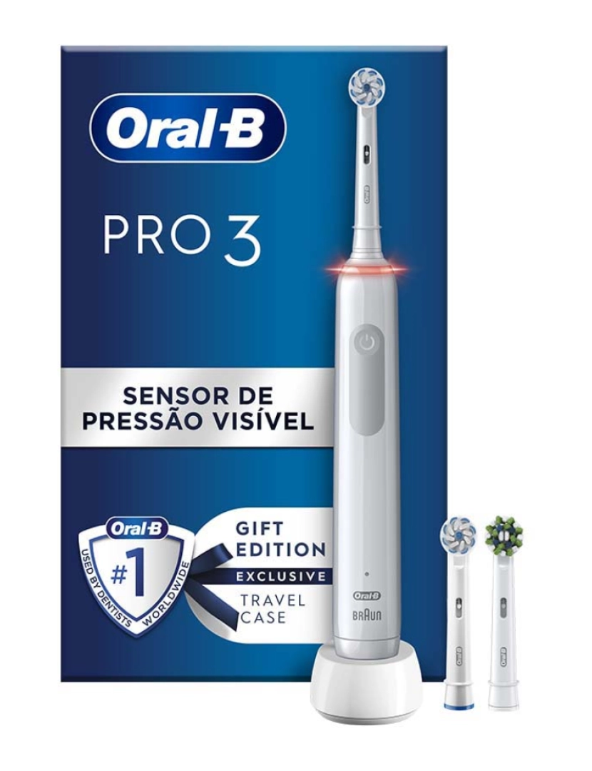 foto 1 de Escova Dentes Elétrica Oral-B Pro 3 3700 Branca 