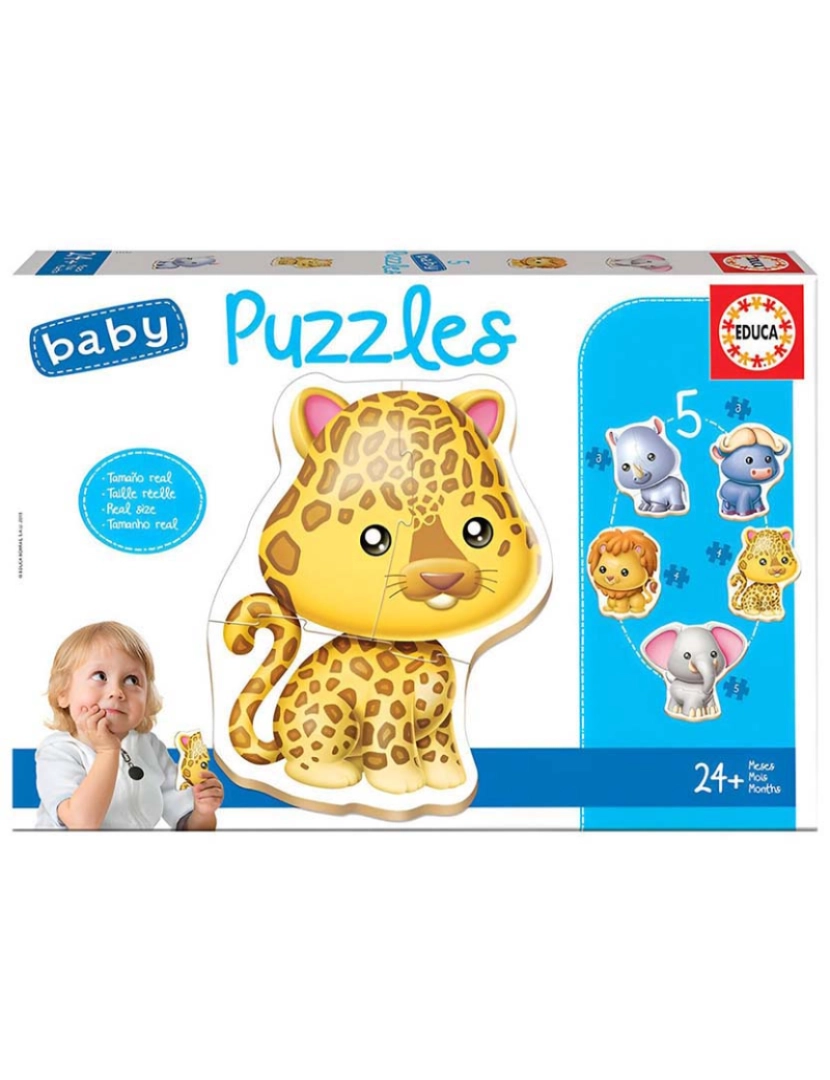 Educa - BABY PUZZLE ANIMAIS SELVAGENS 14197