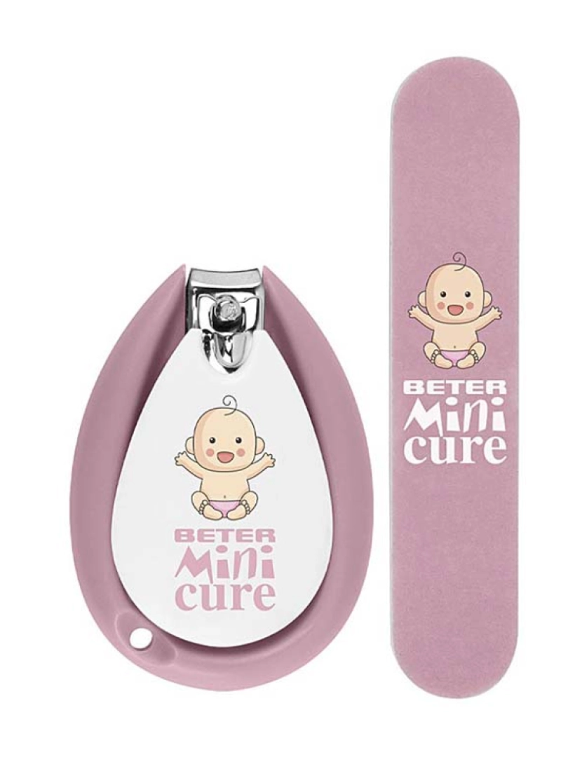 Beter - Coffret Cuidado de Unhas Bebé Mini Cure Rosa 2pçs