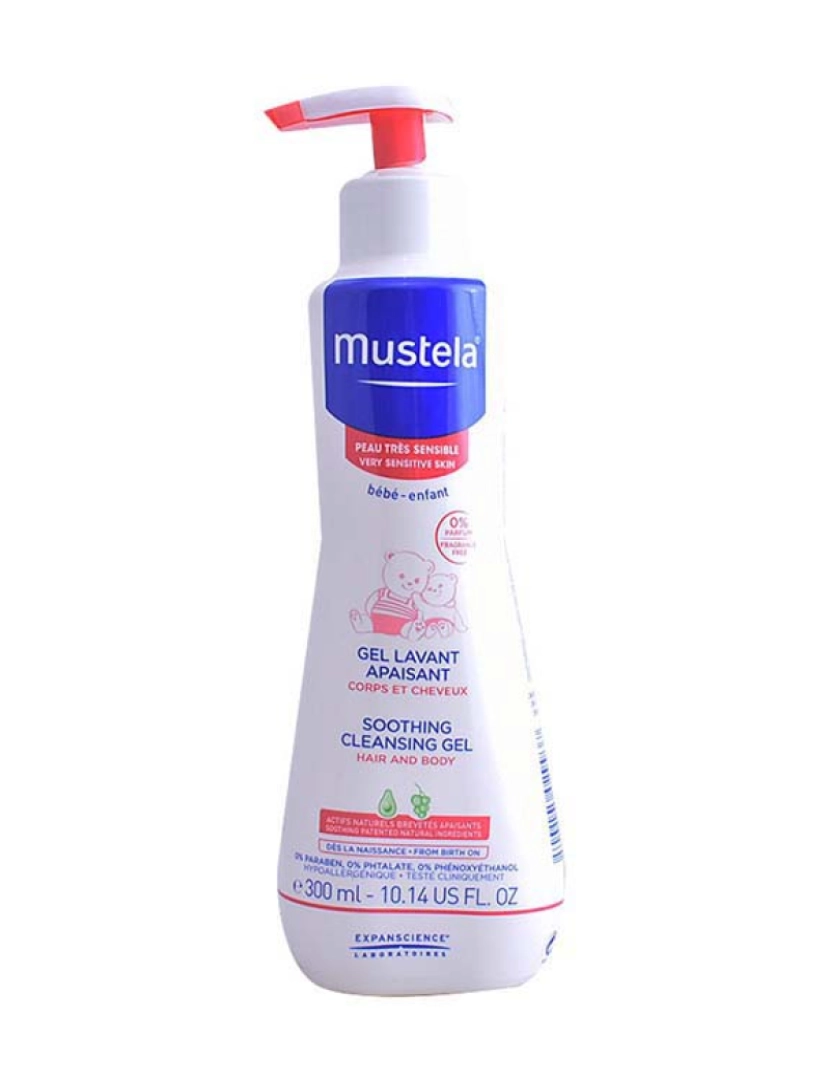 Mustela - Gel de Limpeza Suavizante Pele Muito Sensível Bebé 300Ml