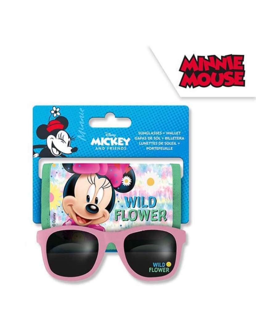Minnie - Conjunto Óculos De Sol + Carteira Minnie