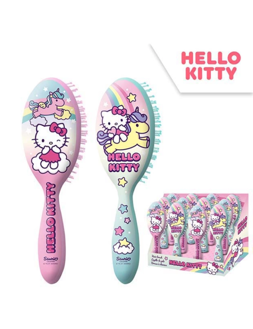 Hello Kitty - Escova Cabelo Hello Kitty - Sortido