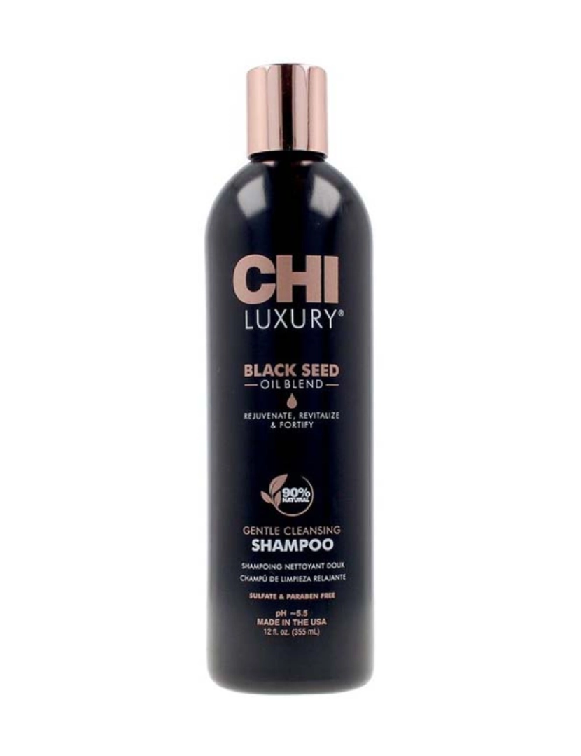 Farouk - Champô De Limpeza Suave Chi Luxury Black Seed Oil355 Ml