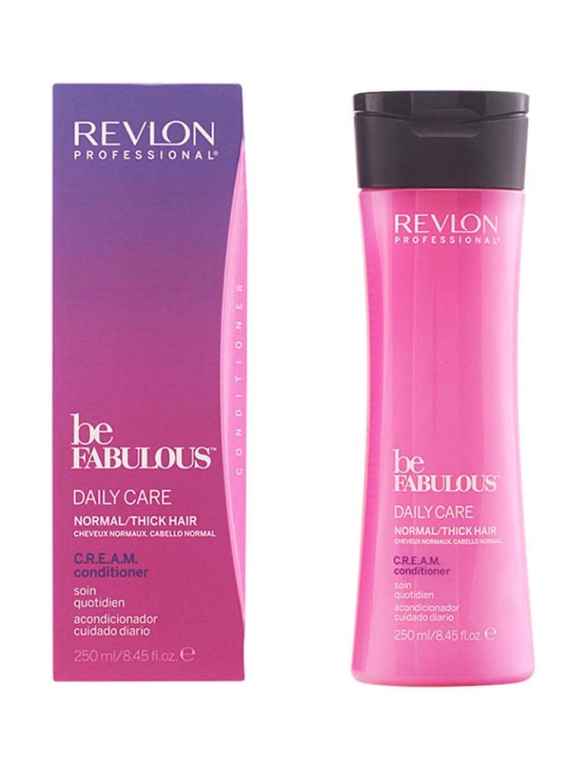 Revlon - Creme Condicionador Cuidado Diário Cabelo Normal Be Fabulous 250Ml