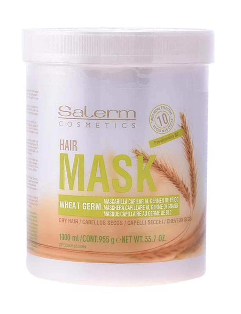 Salerm - Wheat Germ Hair Máscara 1000Ml