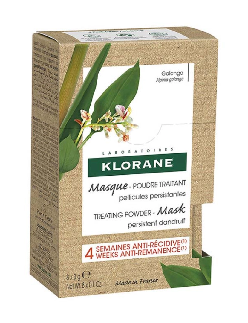 Klorane - Máscara Galanga En Polvo Tratamento Con Galangal 8X3 Gr