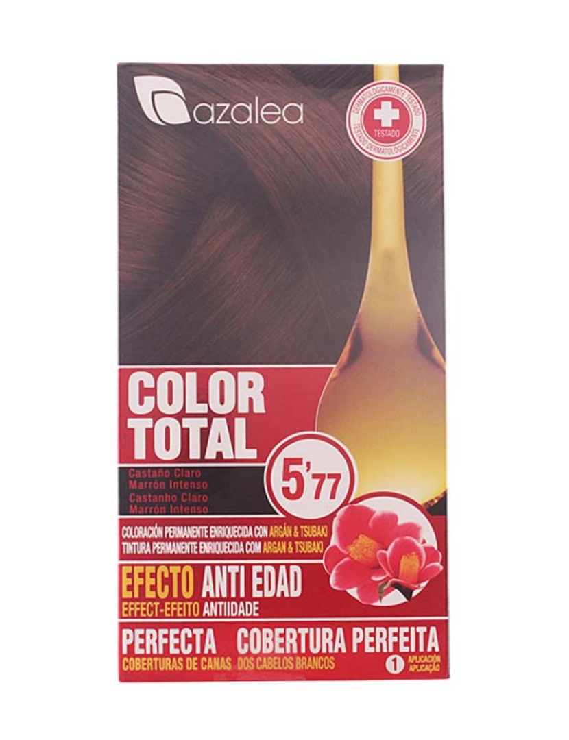 Azalea - Coloração Color Total #5,77-Castanho Claro Castanho Intenso