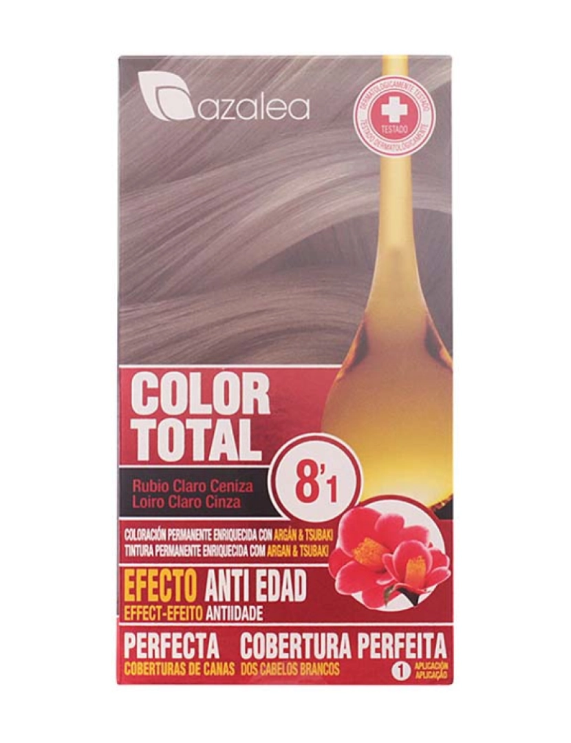 Azalea - Coloração Color Total #8,1-Louro Claro Cinza
