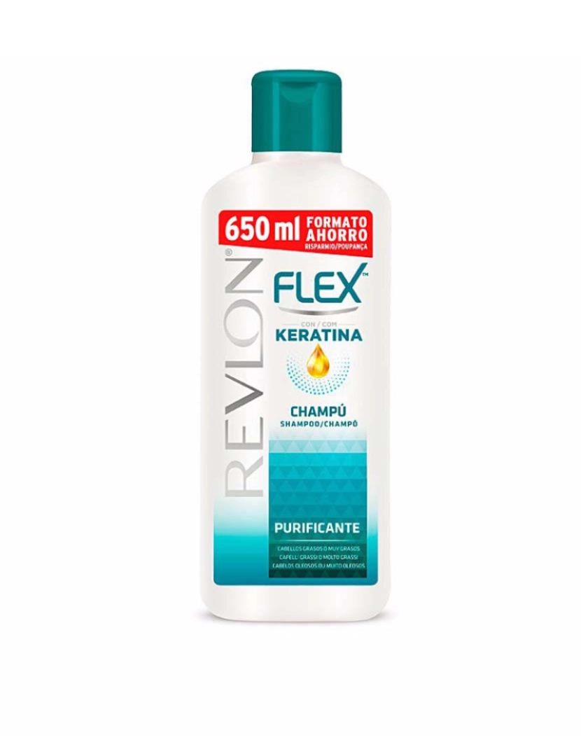 foto 1 de Champô Purificante Cabelo Oleoso Flex Keratin 650Ml