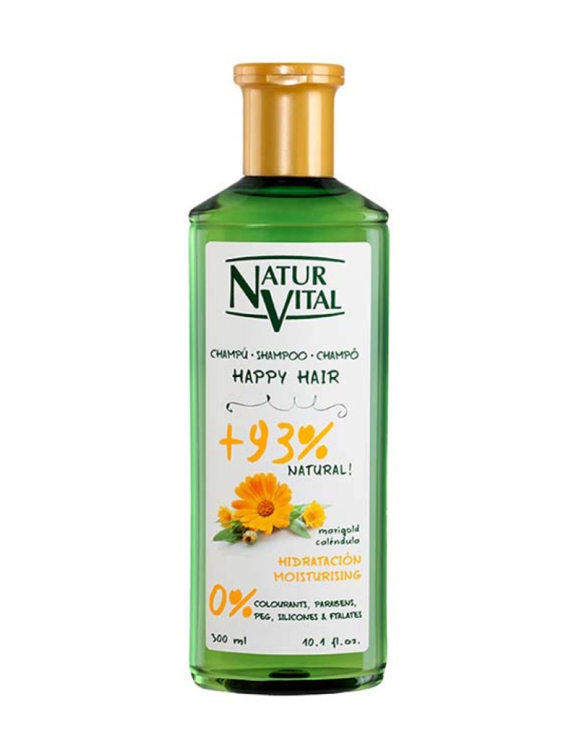 Natur Vital - Champô Happy Hair Hydratation 0% 300 Ml