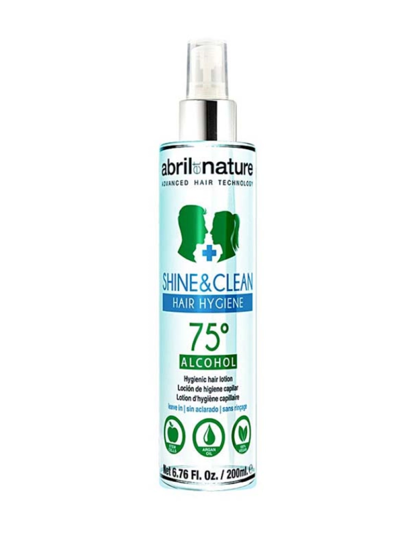 Abril Et Nature - Shine&Clean Hair Hygiene 75º Alcohol 200 Ml