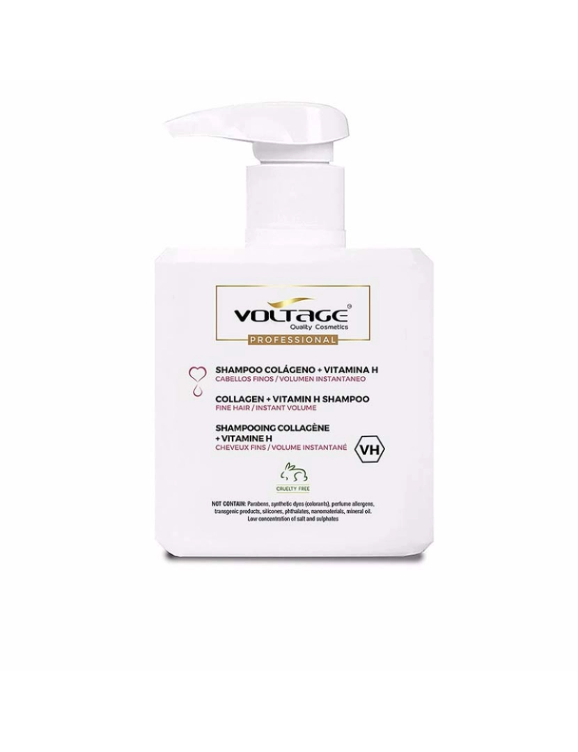 Voltage Cosmetics - Champô Colagénio + Vitamina H 500Ml