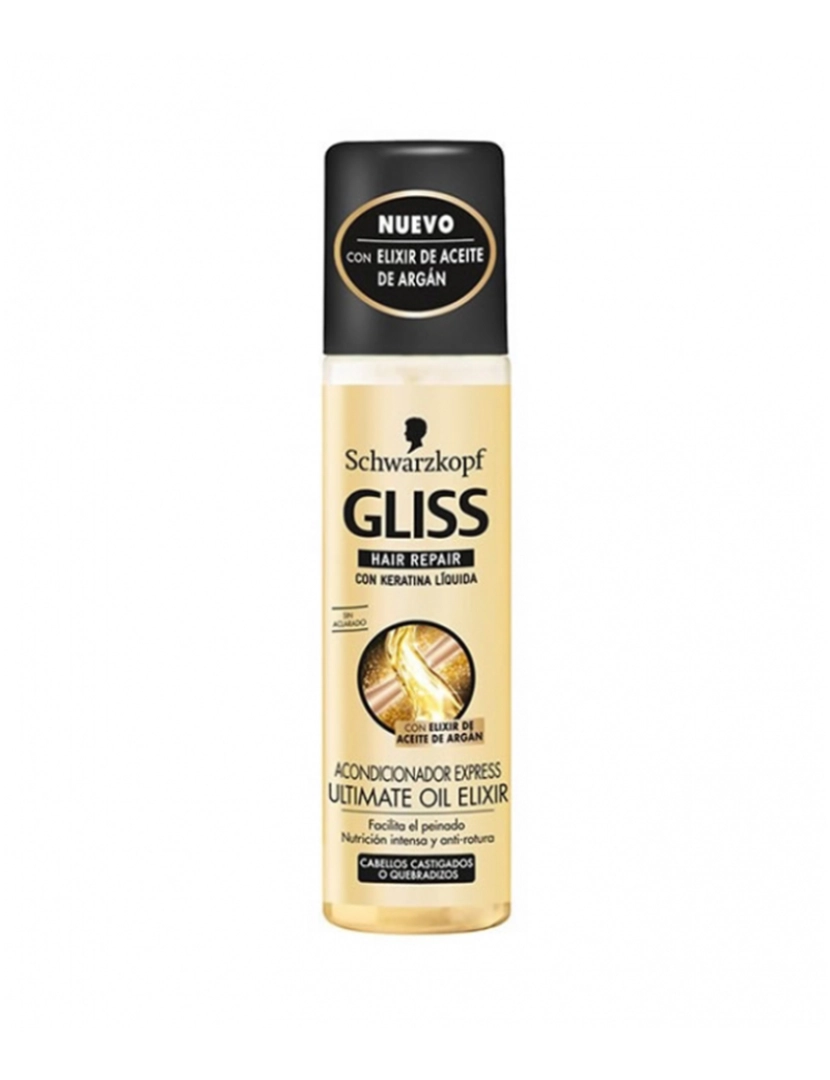 Schwarzkopf - Condicionador Express Gliss Ultimate Oil Elixir 200Ml