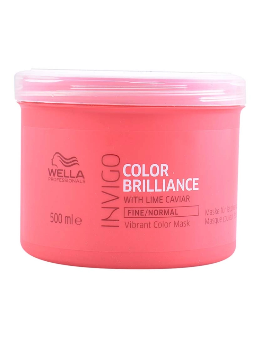 Wella - Máscara Cabelo Fino Invigo Color Brilliance 500Ml