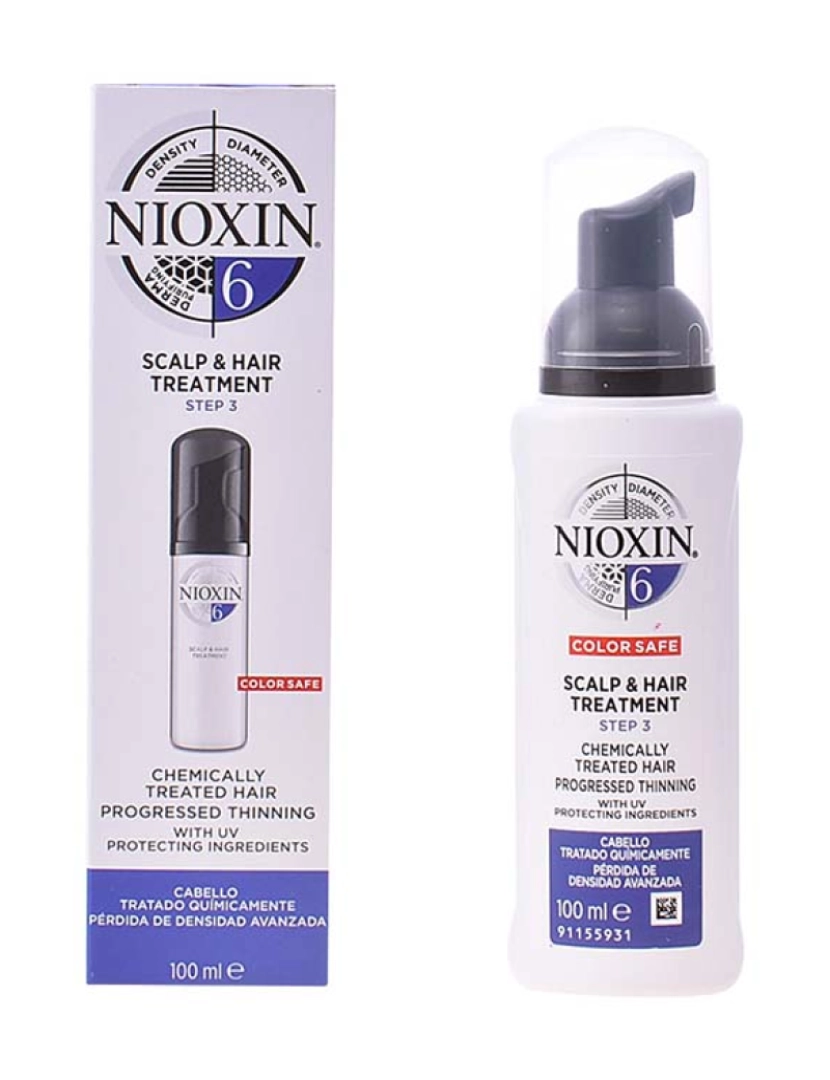 Nioxin - Tratamento Couro Cabeludo Cabelo Fraco Grosso System 6 100Ml