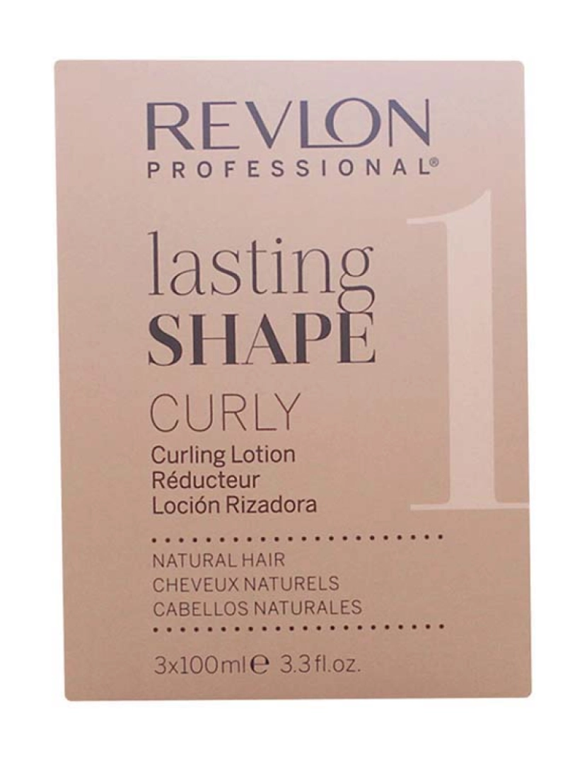 Revlon - Loção Curling Cabelo Natural Lasting Shape 3x100Ml