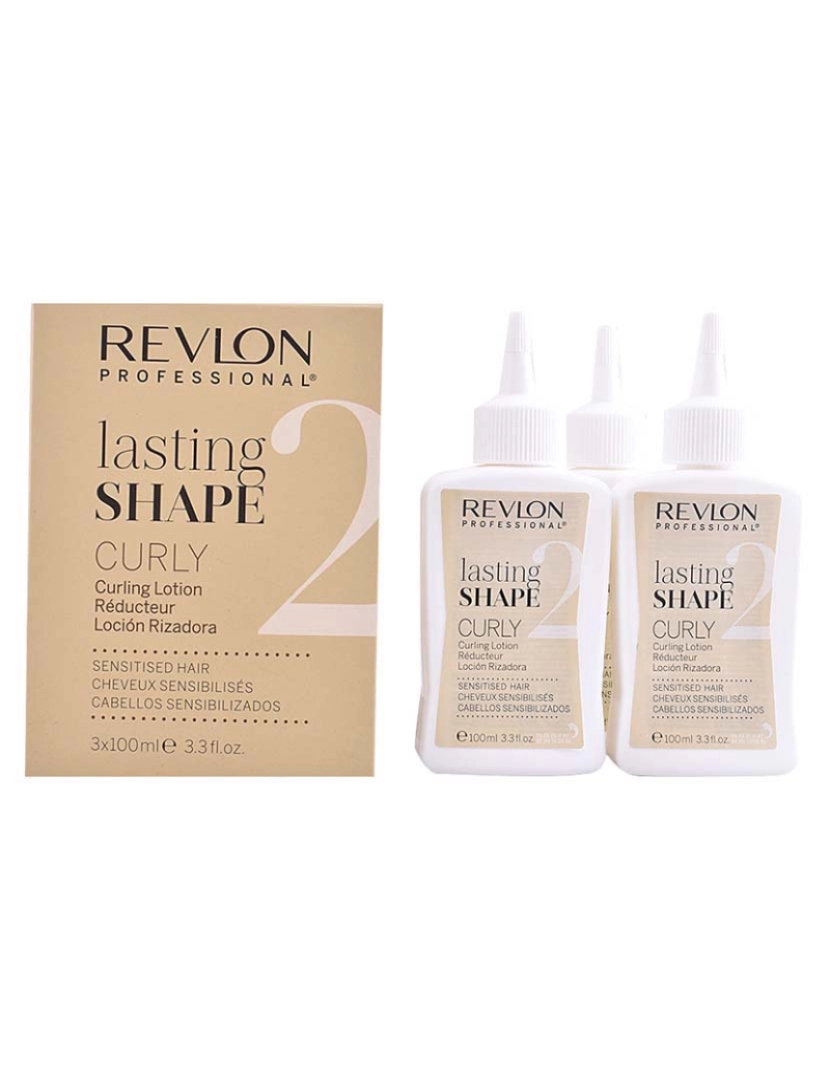 Revlon - Loção Curling Cabelo Sensível Lasting Shape 3x100Ml