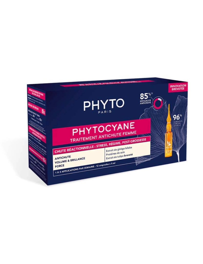 Phyto Botanical Power - Tratamento Anti-Perda De Reação Para Mulheres Phytocyane 12 X 5 Ml