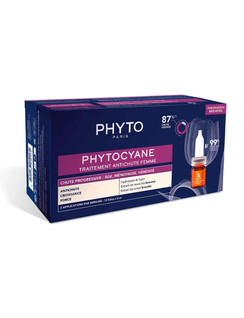 Phyto Botanical Power - Tratamento De Queda De Cabelo Progressiva Para Mulheres Phytocyane 12 X 5 Ml