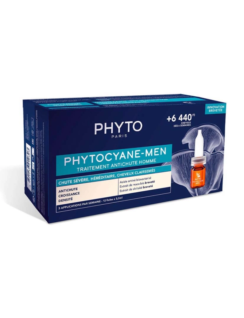 Phyto Botanical Power - Tratamento Anti-Queda Para Homens Phytocyane-Men 12 X 3,5 Ml