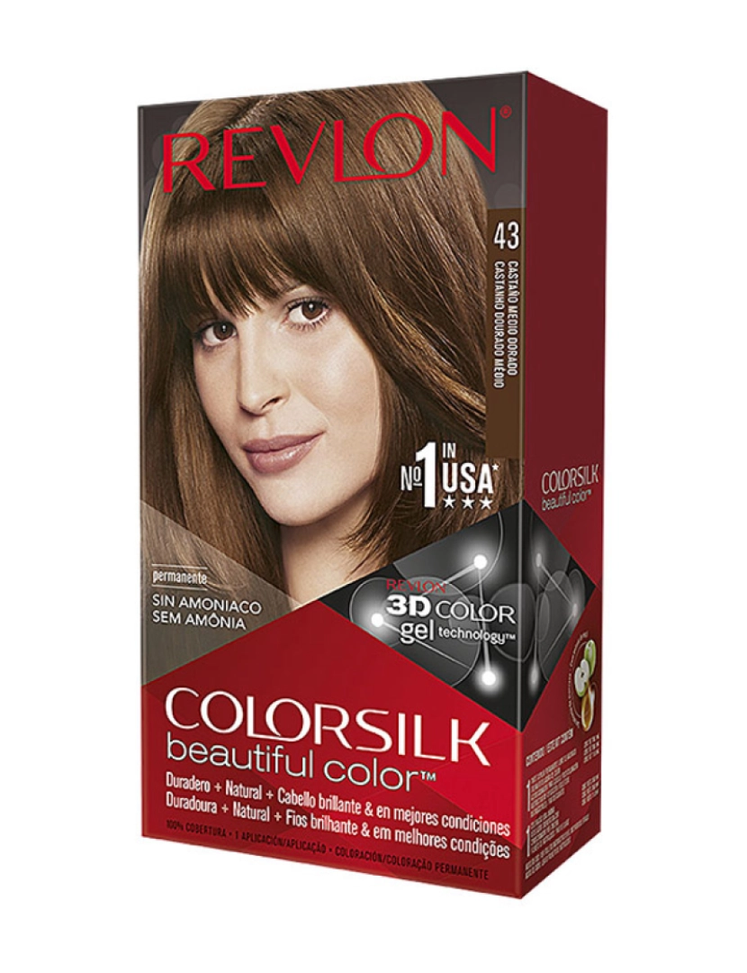 Revlon - Tinta de Cabelo Colorsilk #40 Castanho Médio