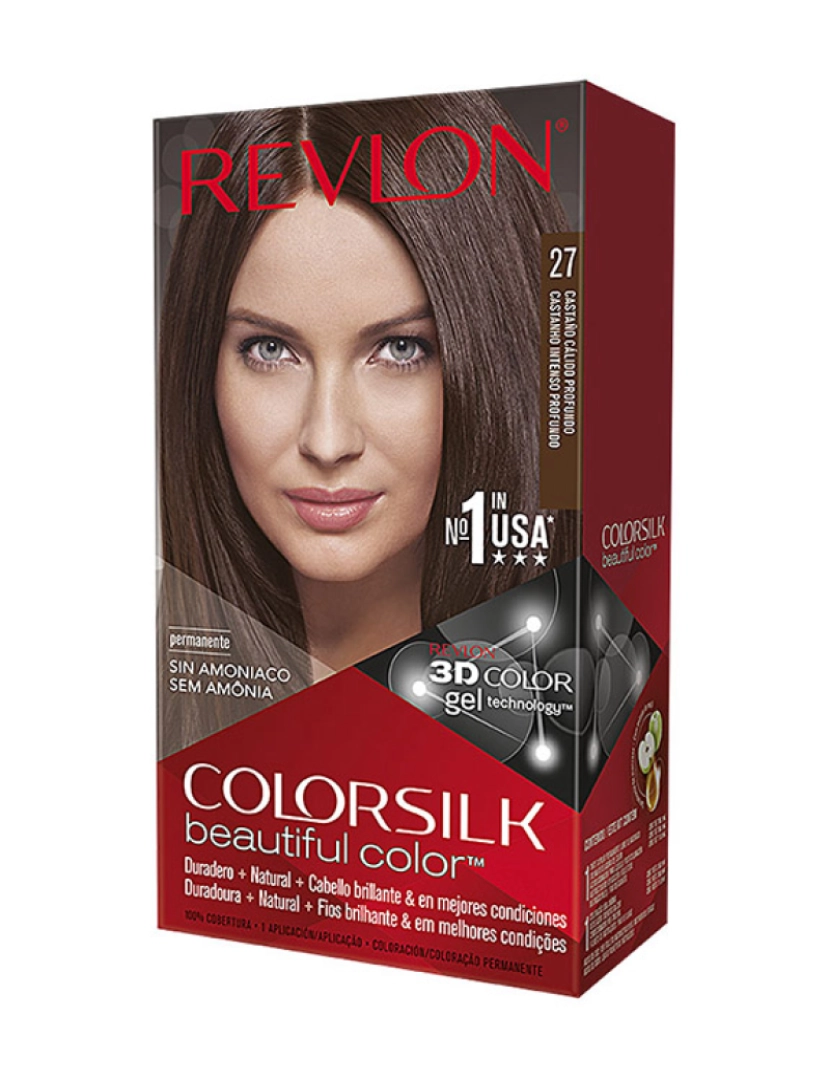 Revlon - Tinta de Cabelo Colorsilk 27-Castanho Calido Profundo