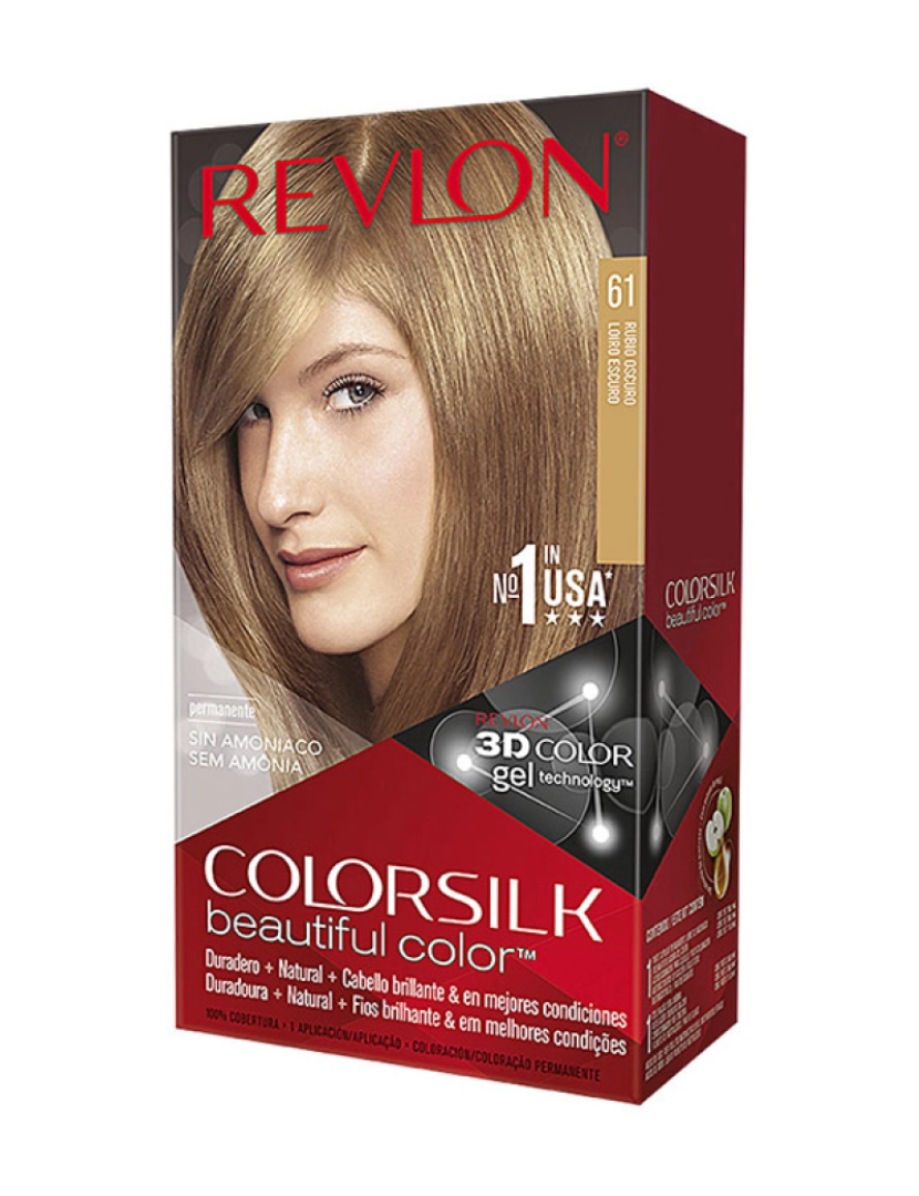Revlon - Tinta de Cabelo Colorsilk 61-Loiro Escuro