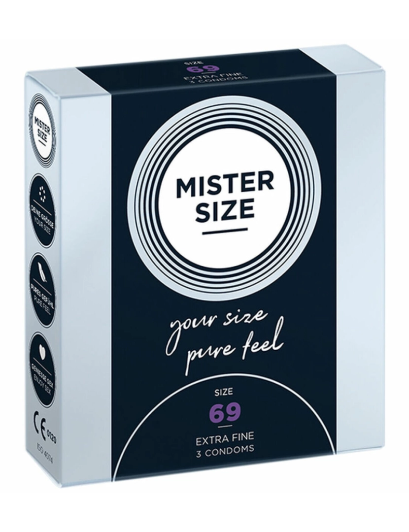 BB - Preservativos Mister Size Extrafino (69 mm)