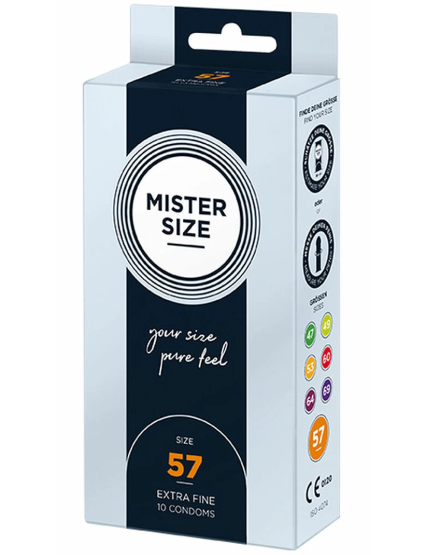 BB - Preservativos Mister Size Extrafino (57 mm)
