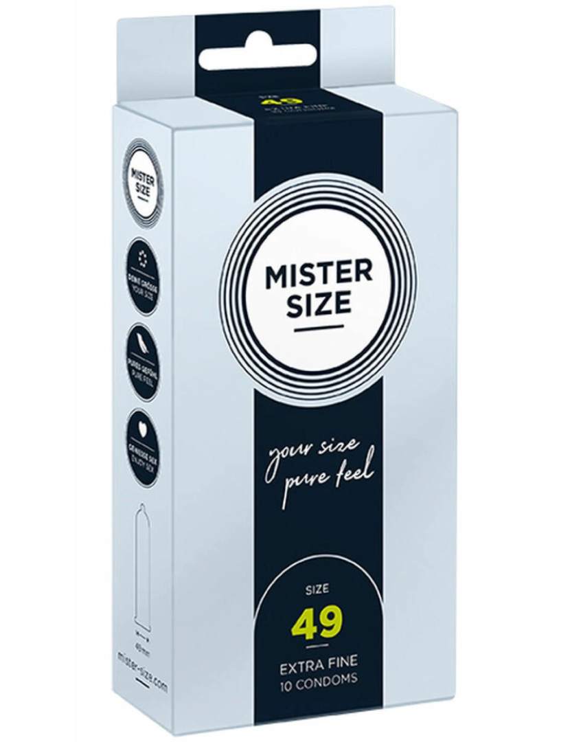 BB - Preservativos Mister Size Extrafino (49 mm)