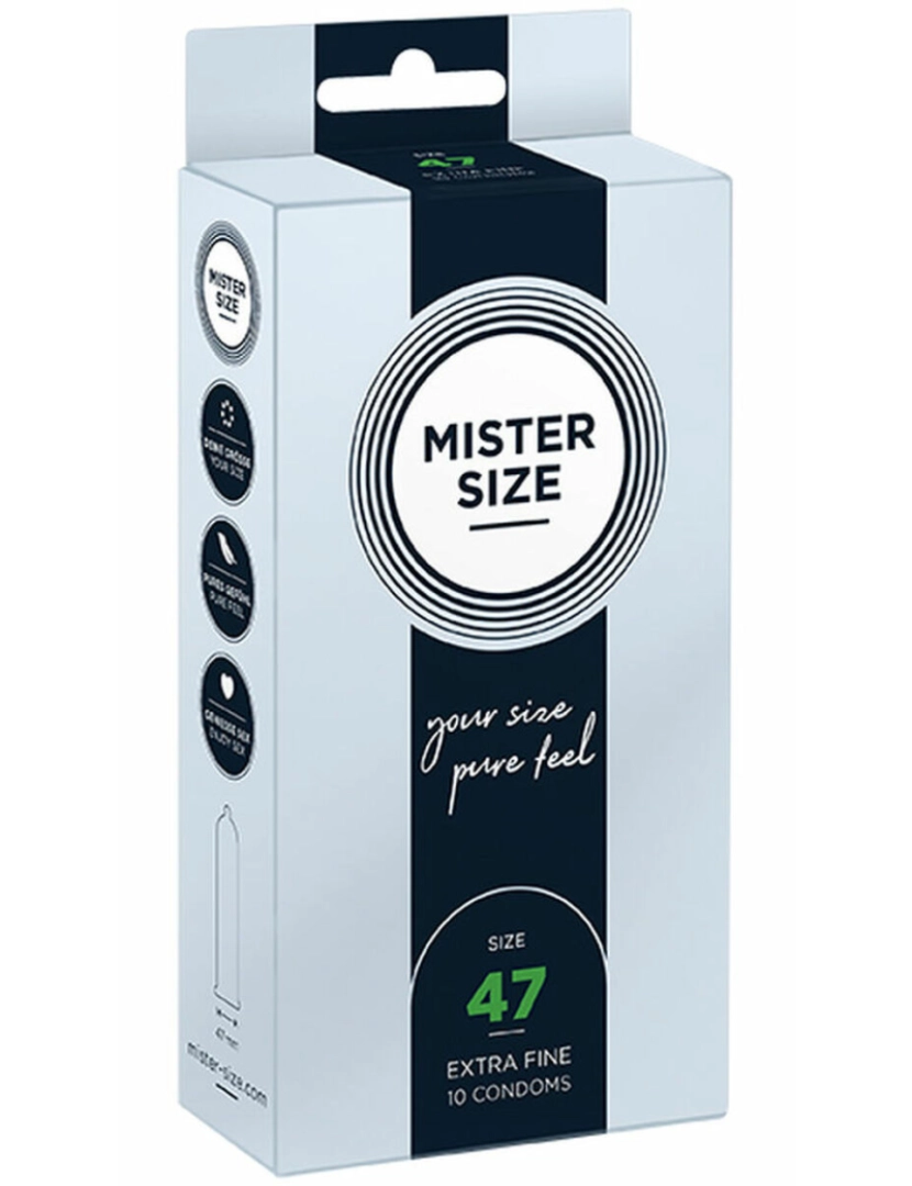 BB - Preservativos Mister Size Extrafino (47 mm)