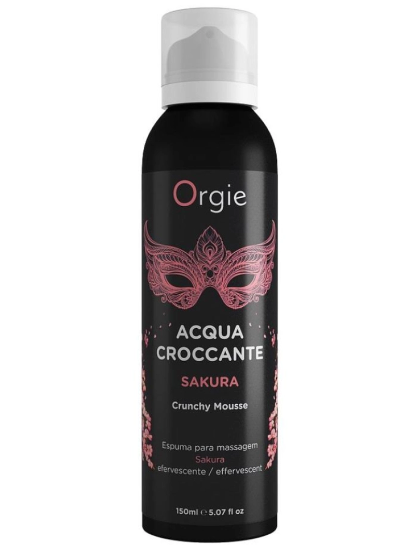 BB - Óleo de Massagem Erótico  Acqua Croccante Orgie  Sakura 150 ml