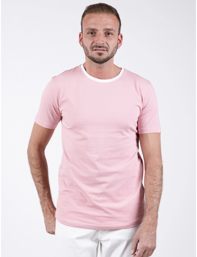 Basics&More - T-Shirt Homem Rosa