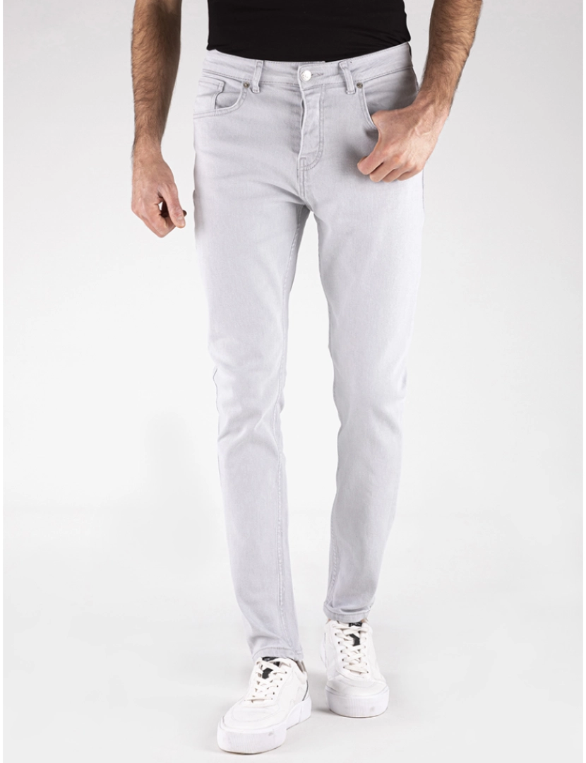 Basics&More - Jeans Homem Cinza