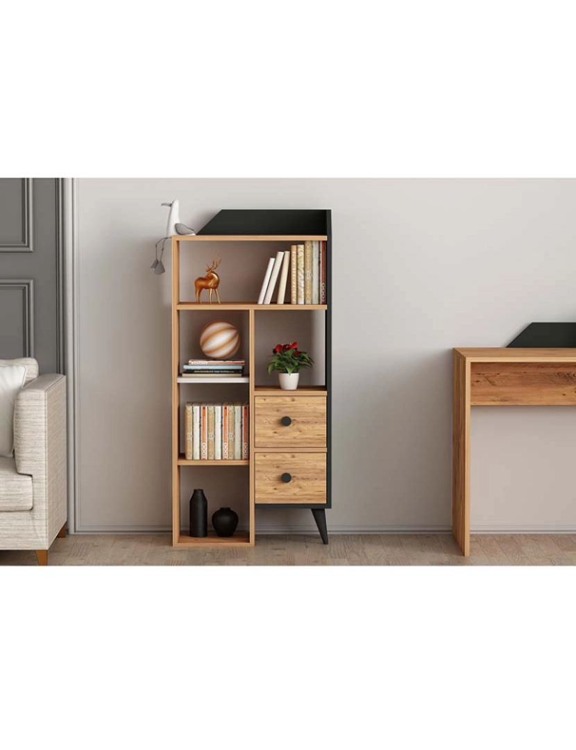 ASR - Estante Star Atlantic Pine Preto