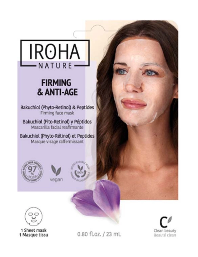 Iroha - Máscara Facial Reafirmante Backuchiol & Peptides Firming & Anti-Age 2