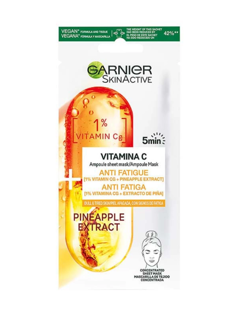 Garnier - Máscara SKINACTIVE VITAMINA C  1 u