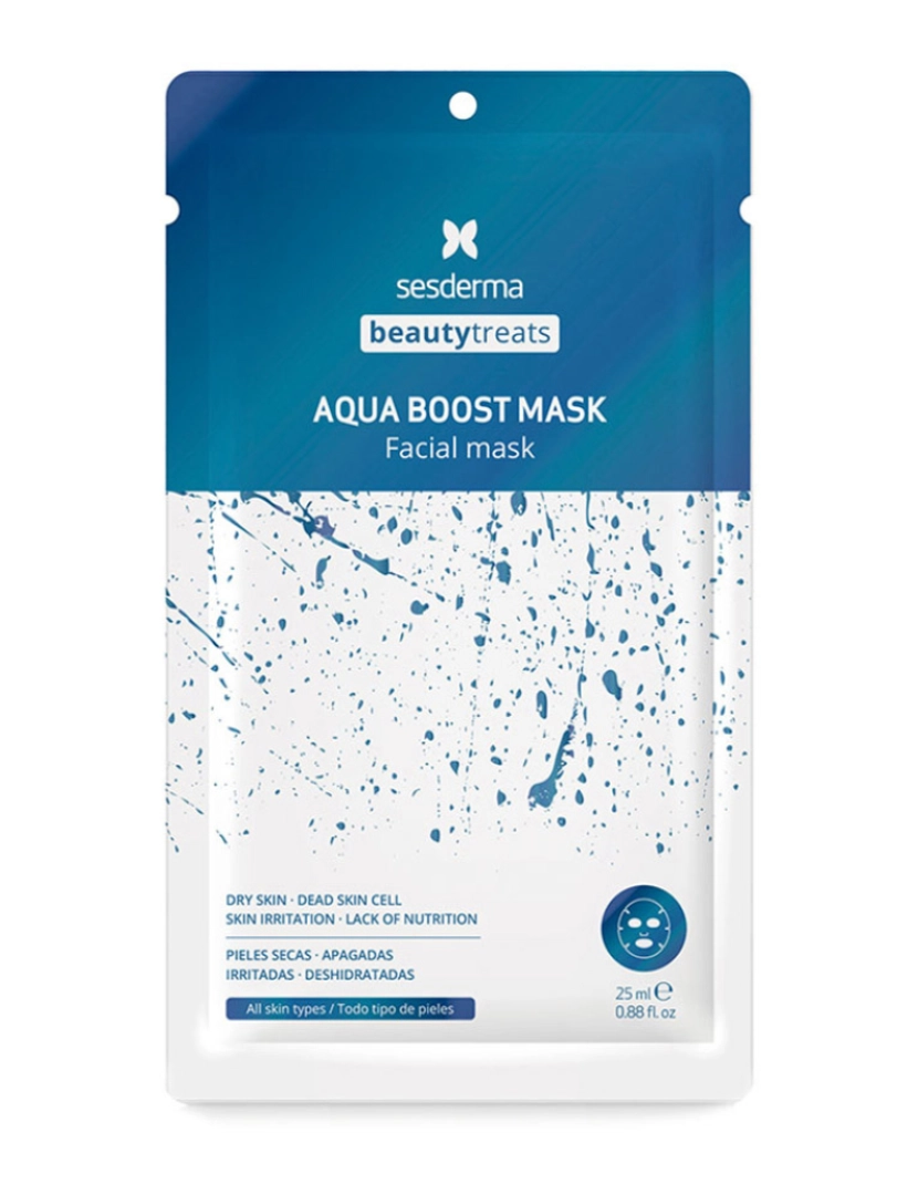 foto 1 de Máscara Facial Hidratante Aqua Boost Máscara Beauty Treats 25ml 