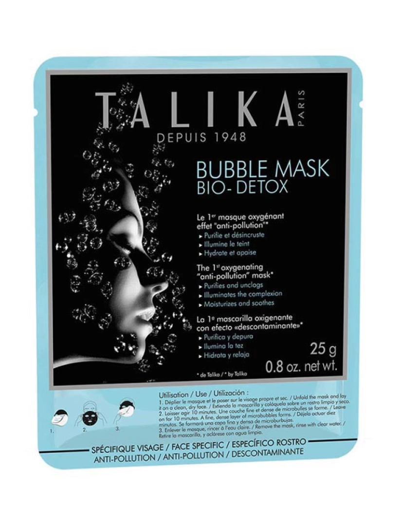 TALIKA - Máscara Anti-Poluição Bubble Bio Detox 25Gr