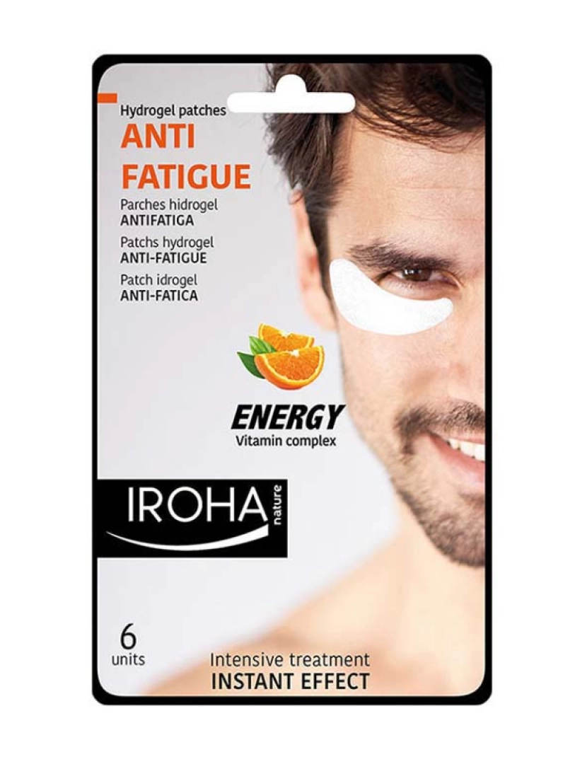 Iroha - Patches Hydrogel Anti-Fadiga Vit Complex Men Eye 6pçs